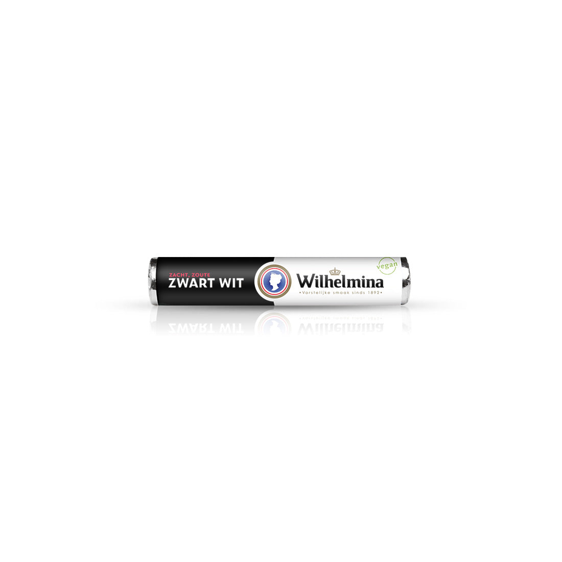 Wilhelmina Black White pastilles roll 1x 40g