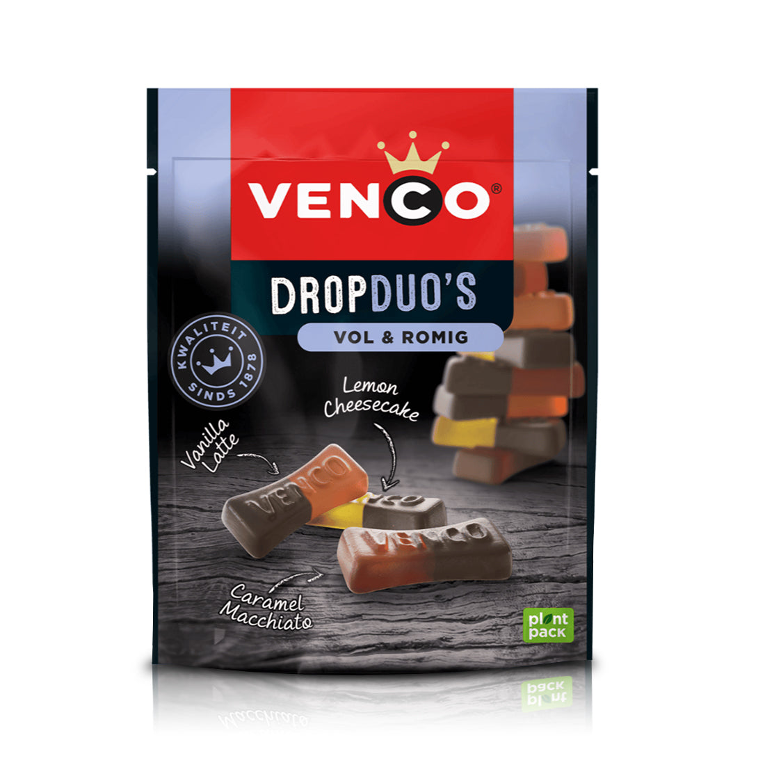 Venco Liquorice Duos Full & Creamy bag 205g